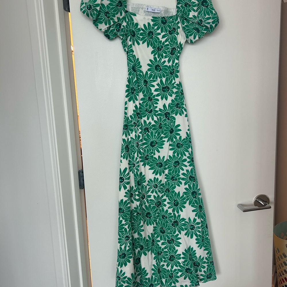 Vibrant green dress